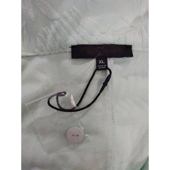 Jaclyn Smith Womens Light Green Button-Up Short Sleeve Shirt XL Polyester, NWOT - Picture 3 of 7